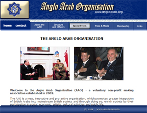 Anglo Arab Organisation - old website