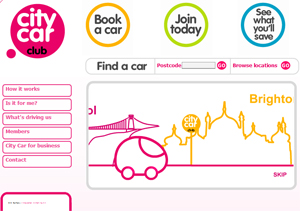 City Car Club - website image